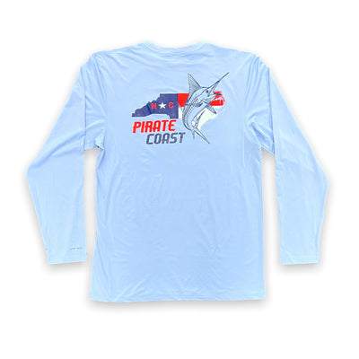 NC Flag Marlin LS UPF50+