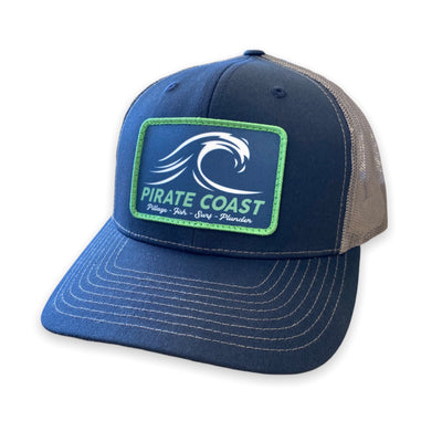 Navy Simple Wave Patch Hat 112